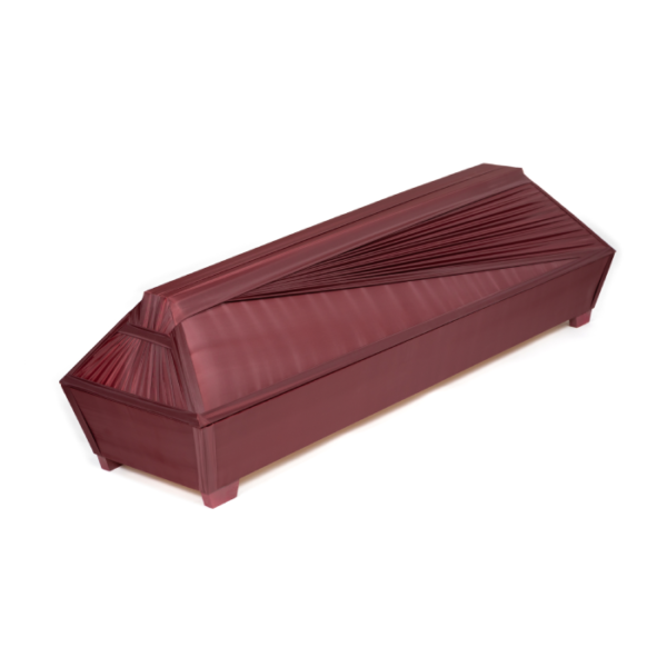 Classic wooden coffin